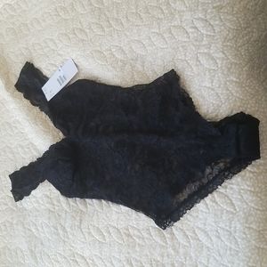 NWT Black Lingerie with full coverage back